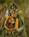 Femme Sitting 1909 cubist Pablo Picasso